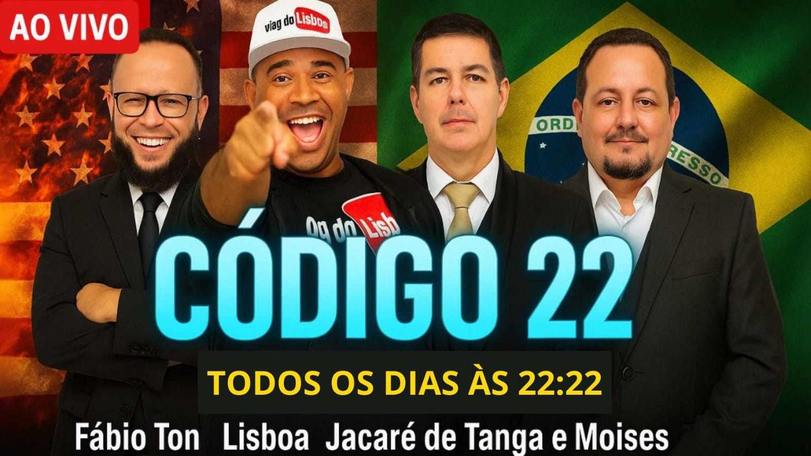 Apresentadores em discussão